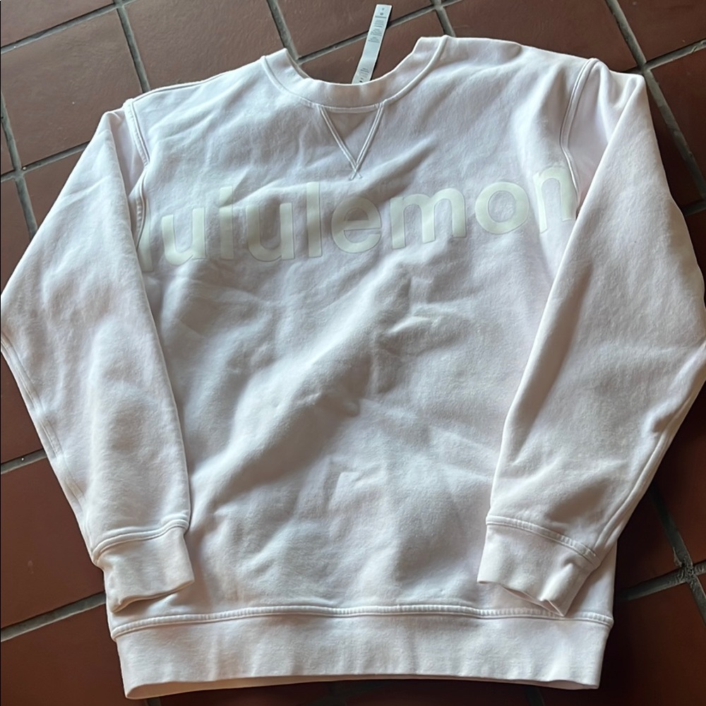 lululemon athletica Light Pink Crewneck Sweater